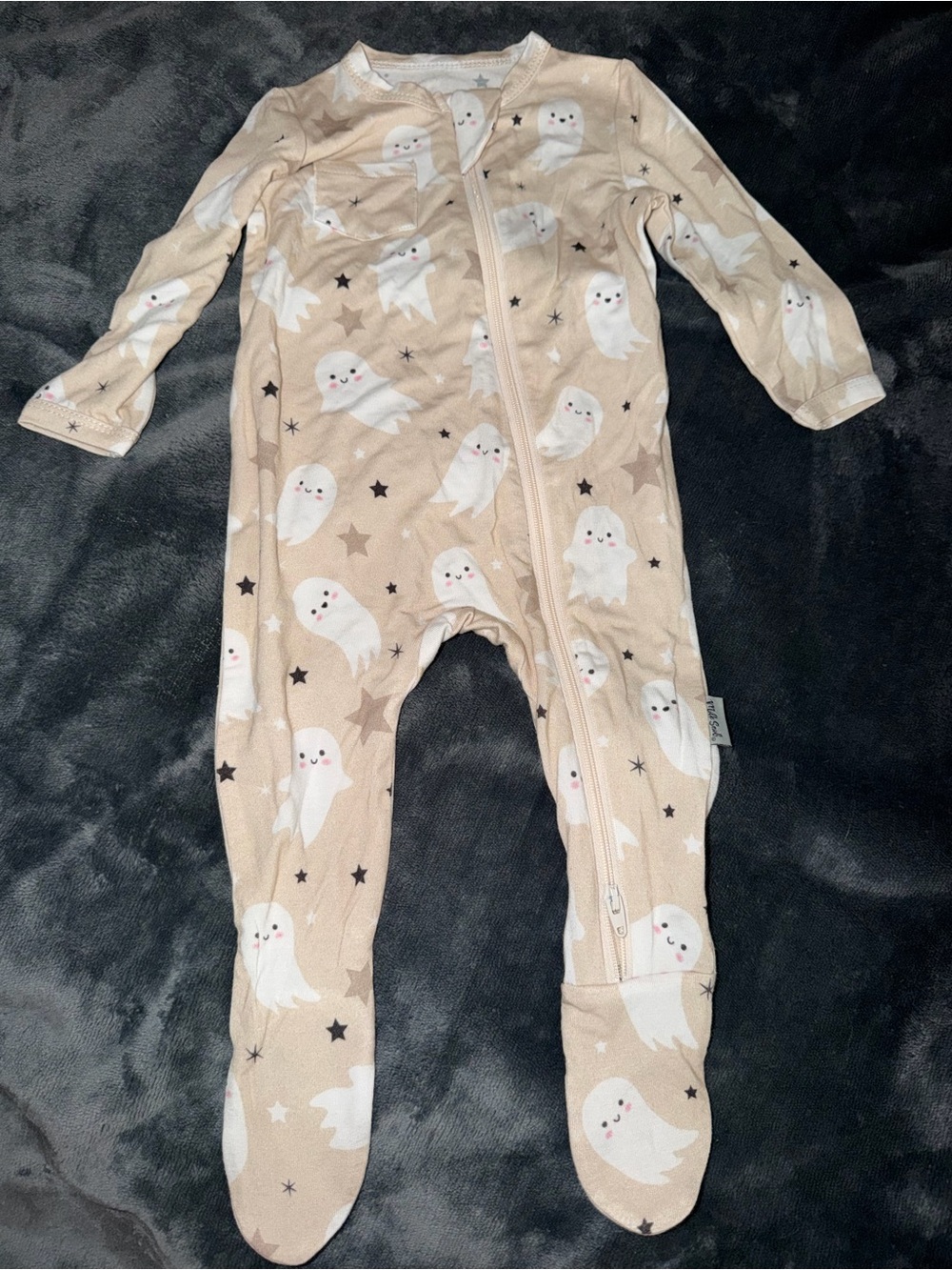 Milk Snob footed sleeper size 3-6 months.